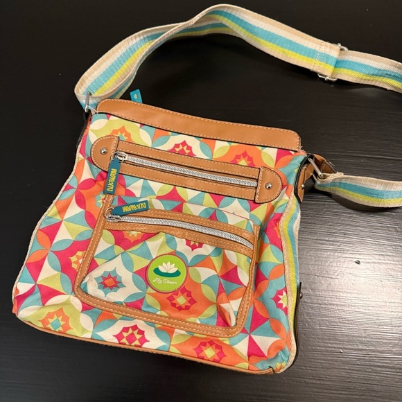 Vera Bradley Handbags - Lily Bloom Colorful Geometric‎ Crossbody Bag